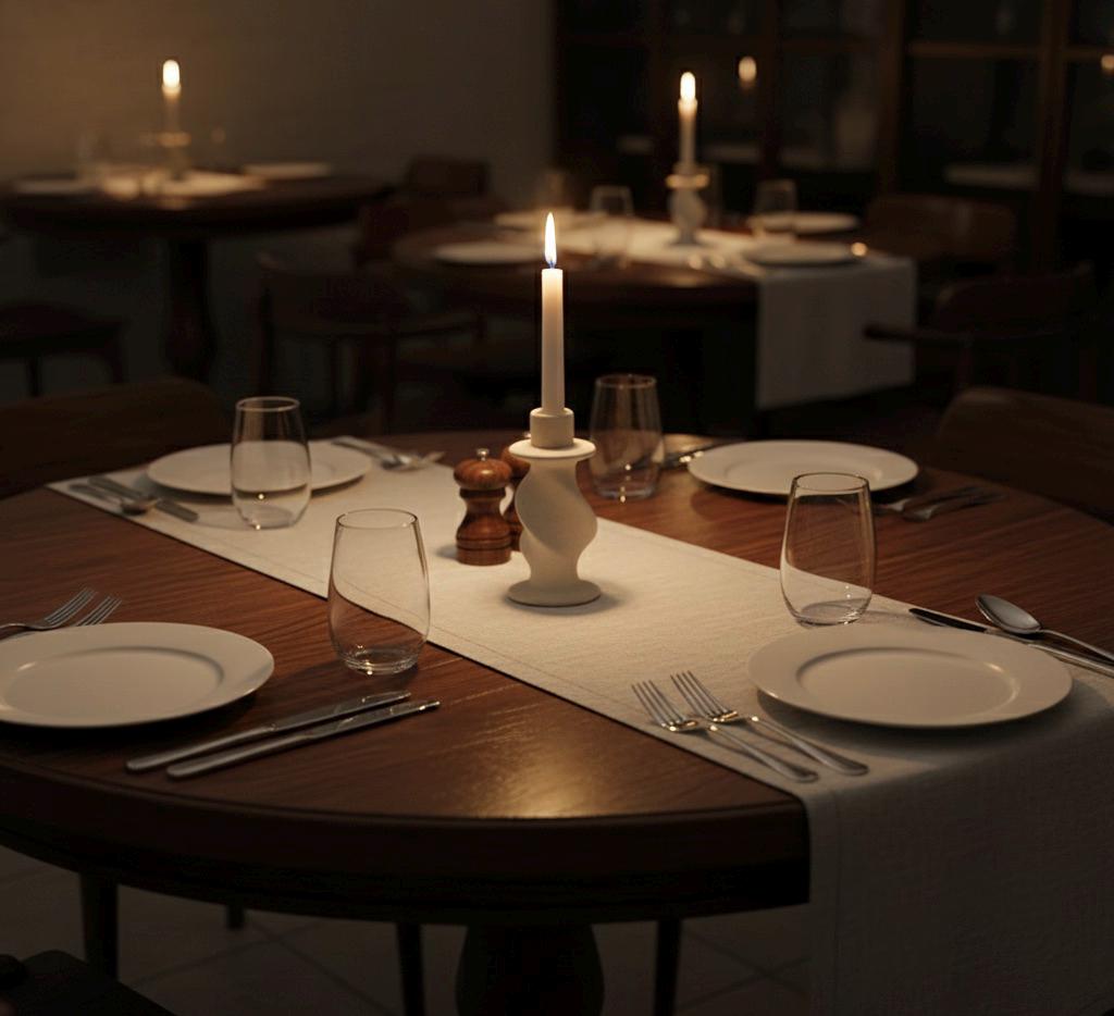 Twisted Ceramic Taper Candle Holder - Black White Red - Minimalist Japandi Decor