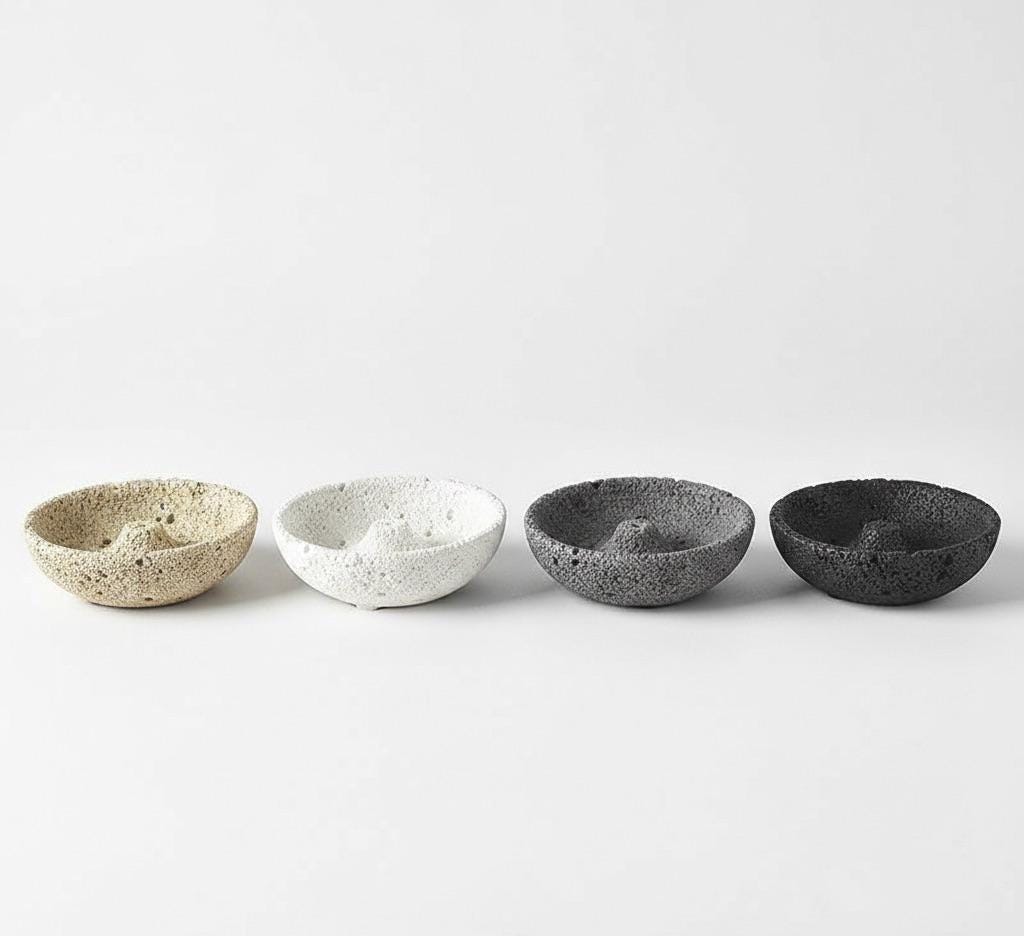 Ceramic Incense Holder Set of 4 Colors, Minimalist Incense Burner, Modern Zen Home Decor, Meditation Altar Accessory, Boho Spiritual Gift