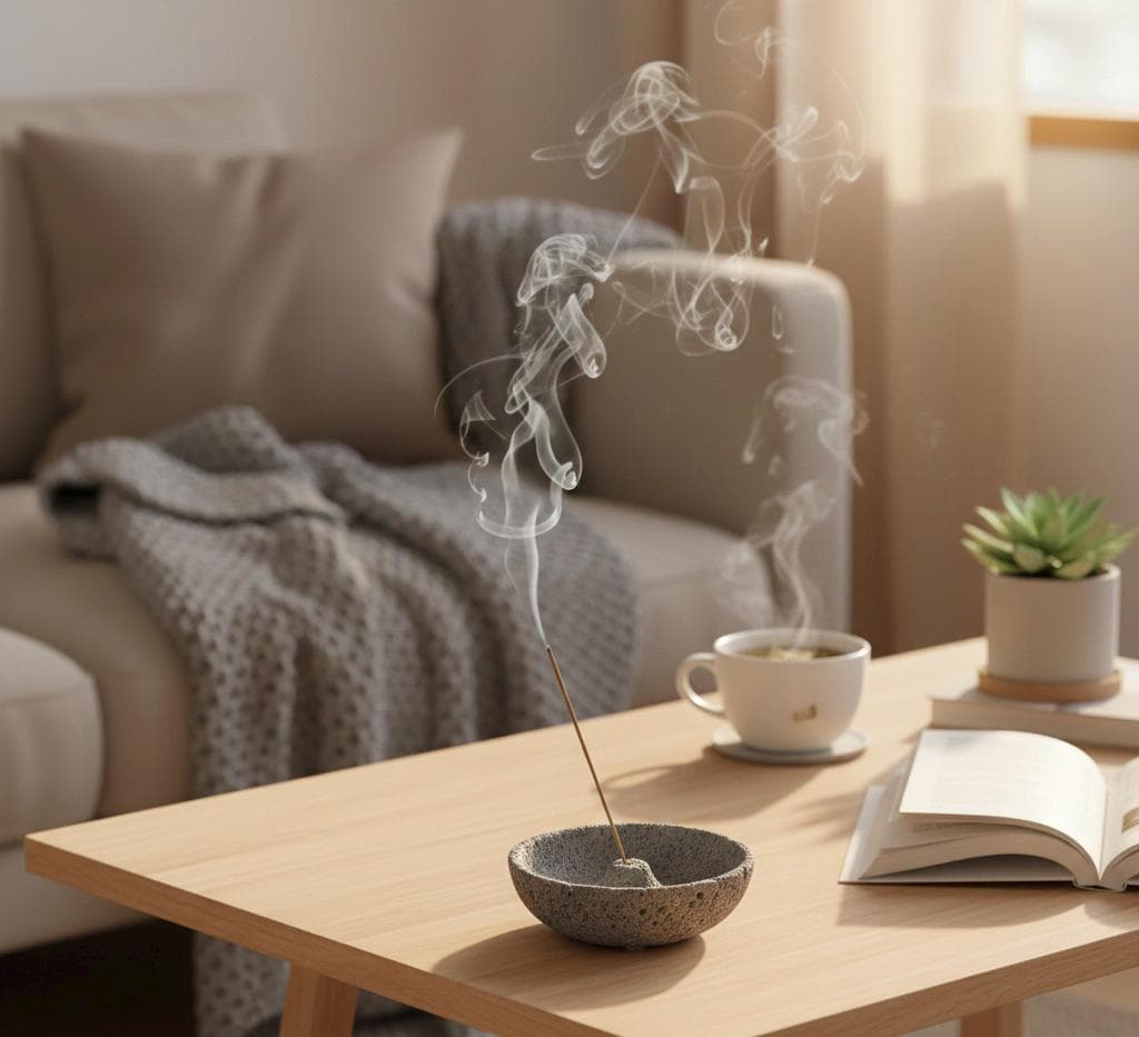 Ceramic Incense Holder Set of 4 Colors, Minimalist Incense Burner, Modern Zen Home Decor, Meditation Altar Accessory, Boho Spiritual Gift